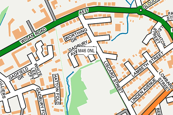 M46 0NL map - OS OpenMap – Local (Ordnance Survey)