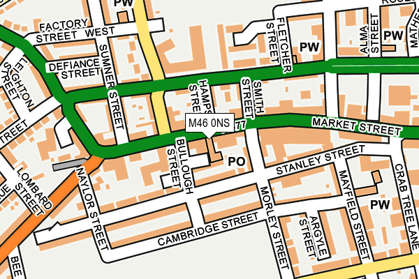 M46 0NS map - OS OpenMap – Local (Ordnance Survey)