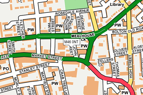 M46 0NT map - OS OpenMap – Local (Ordnance Survey)