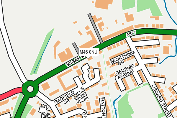 M46 0NU map - OS OpenMap – Local (Ordnance Survey)