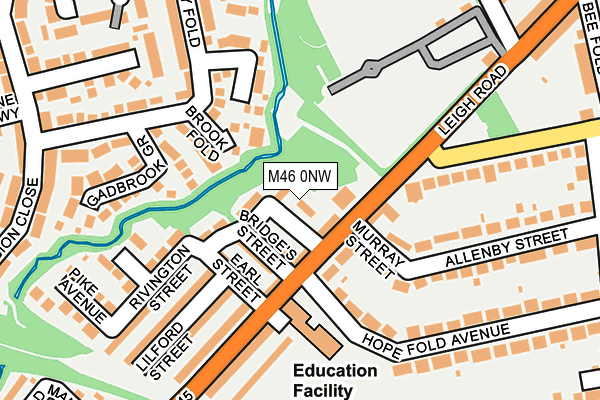 M46 0NW map - OS OpenMap – Local (Ordnance Survey)