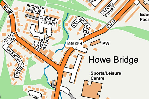 M46 0PH map - OS OpenMap – Local (Ordnance Survey)