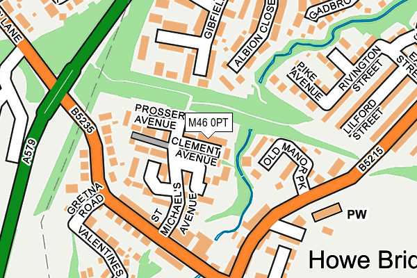 M46 0PT map - OS OpenMap – Local (Ordnance Survey)