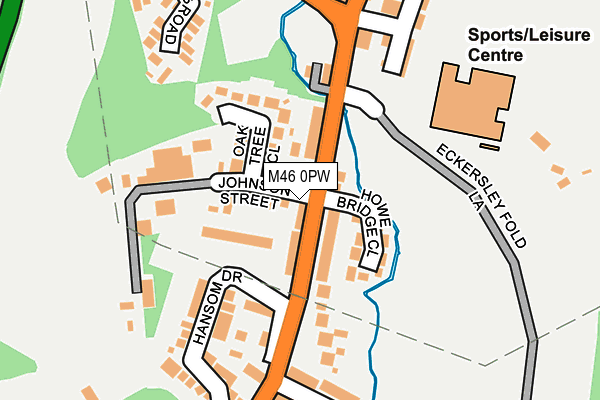 M46 0PW map - OS OpenMap – Local (Ordnance Survey)