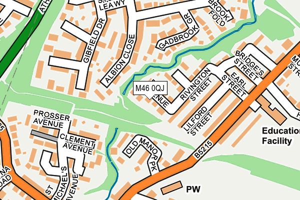 M46 0QJ map - OS OpenMap – Local (Ordnance Survey)