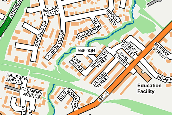 M46 0QN map - OS OpenMap – Local (Ordnance Survey)