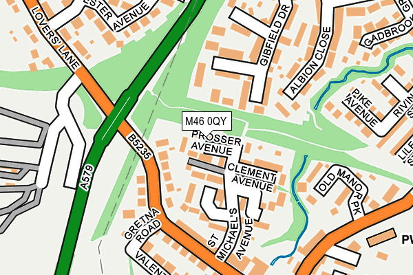 M46 0QY map - OS OpenMap – Local (Ordnance Survey)