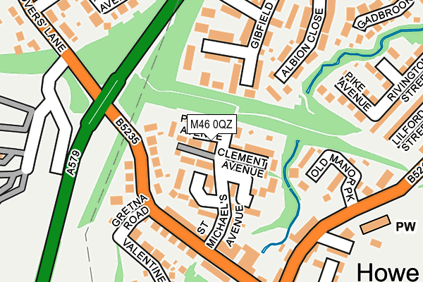 M46 0QZ map - OS OpenMap – Local (Ordnance Survey)