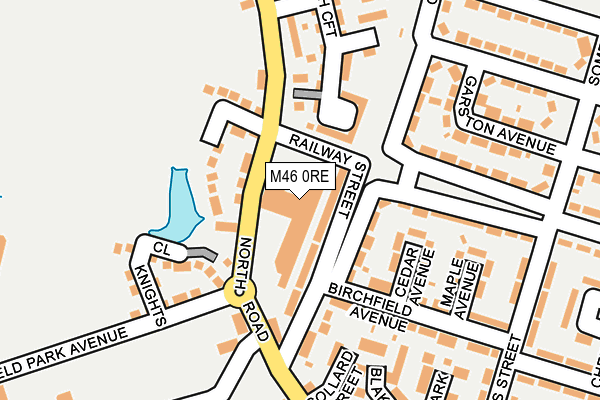 M46 0RE map - OS OpenMap – Local (Ordnance Survey)