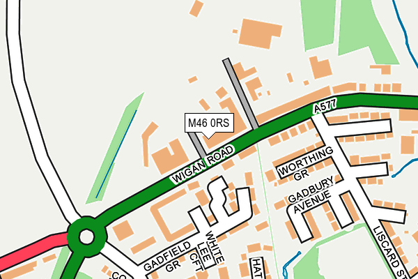 M46 0RS map - OS OpenMap – Local (Ordnance Survey)