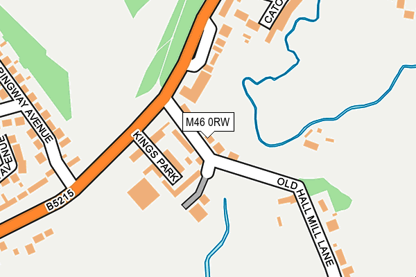 M46 0RW map - OS OpenMap – Local (Ordnance Survey)