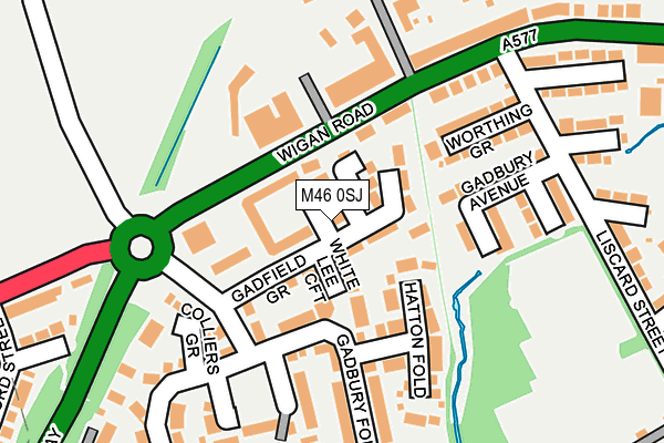 M46 0SJ map - OS OpenMap – Local (Ordnance Survey)