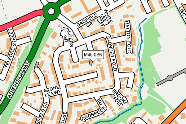 M46 0SN map - OS OpenMap – Local (Ordnance Survey)