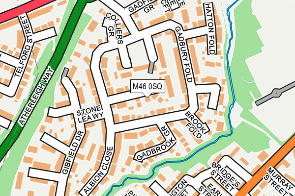 M46 0SQ map - OS OpenMap – Local (Ordnance Survey)