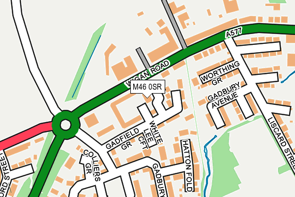 M46 0SR map - OS OpenMap – Local (Ordnance Survey)