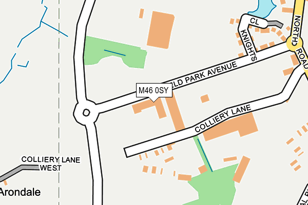 M46 0SY map - OS OpenMap – Local (Ordnance Survey)