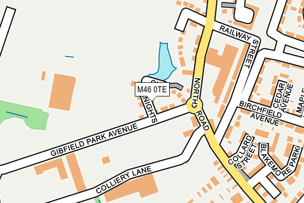 M46 0TE map - OS OpenMap – Local (Ordnance Survey)