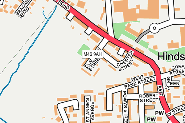 M46 9AH map - OS OpenMap – Local (Ordnance Survey)