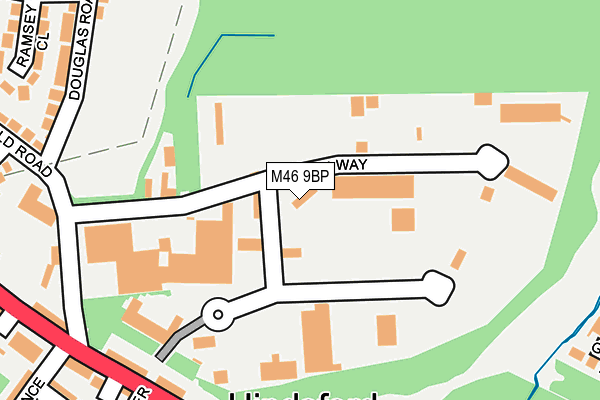 M46 9BP map - OS OpenMap – Local (Ordnance Survey)