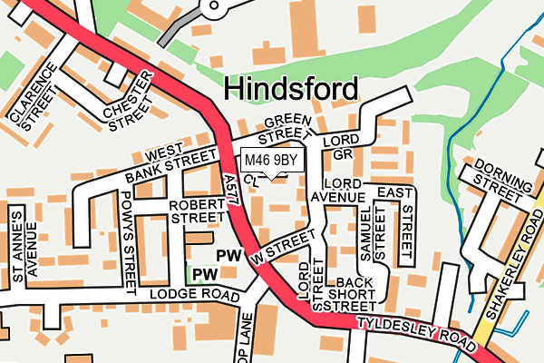 M46 9BY map - OS OpenMap – Local (Ordnance Survey)