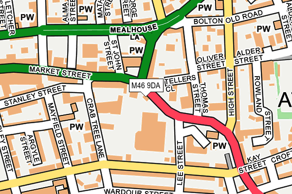 M46 9DA map - OS OpenMap – Local (Ordnance Survey)