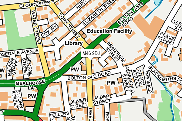 M46 9DJ map - OS OpenMap – Local (Ordnance Survey)