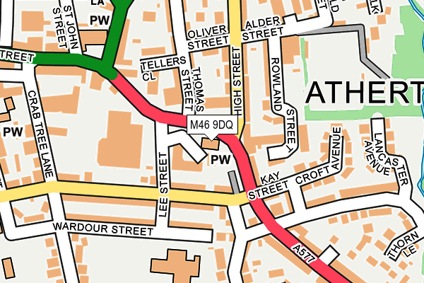 M46 9DQ map - OS OpenMap – Local (Ordnance Survey)