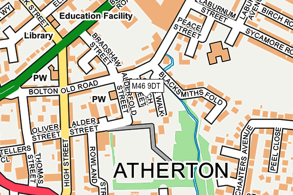 M46 9DT map - OS OpenMap – Local (Ordnance Survey)