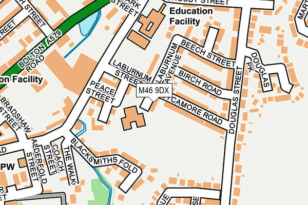 M46 9DX map - OS OpenMap – Local (Ordnance Survey)