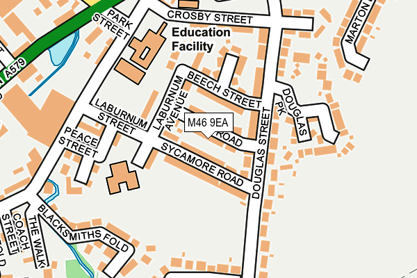 M46 9EA map - OS OpenMap – Local (Ordnance Survey)