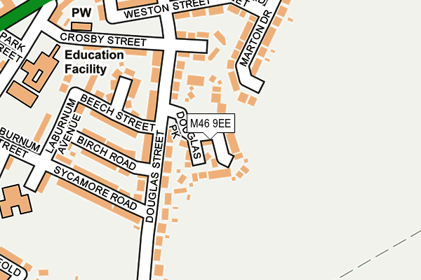 M46 9EE map - OS OpenMap – Local (Ordnance Survey)