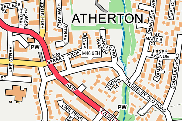 M46 9EH map - OS OpenMap – Local (Ordnance Survey)