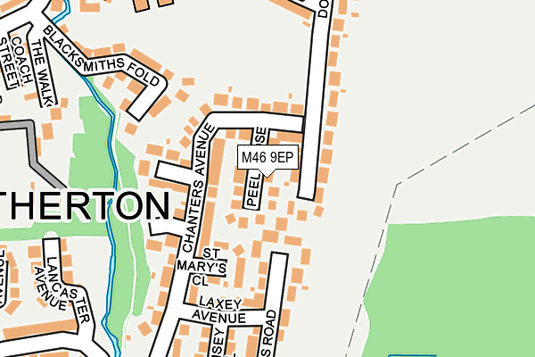 M46 9EP map - OS OpenMap – Local (Ordnance Survey)