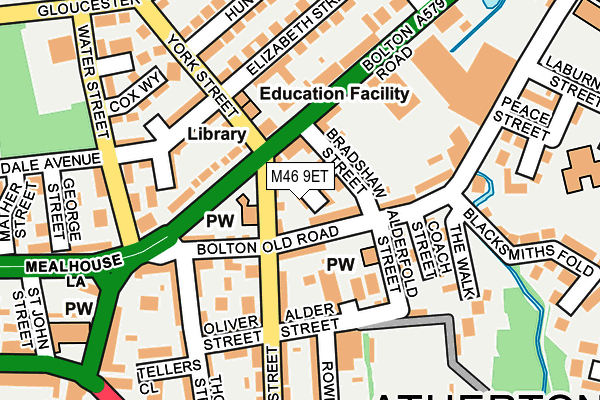 M46 9ET map - OS OpenMap – Local (Ordnance Survey)