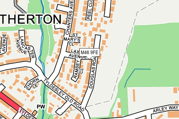 M46 9FE map - OS OpenMap – Local (Ordnance Survey)