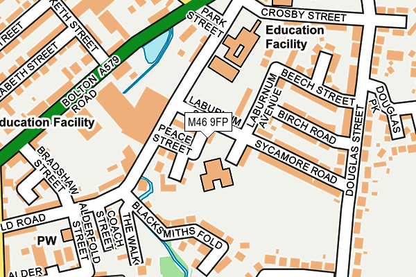 M46 9FP map - OS OpenMap – Local (Ordnance Survey)