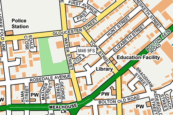 M46 9FS map - OS OpenMap – Local (Ordnance Survey)