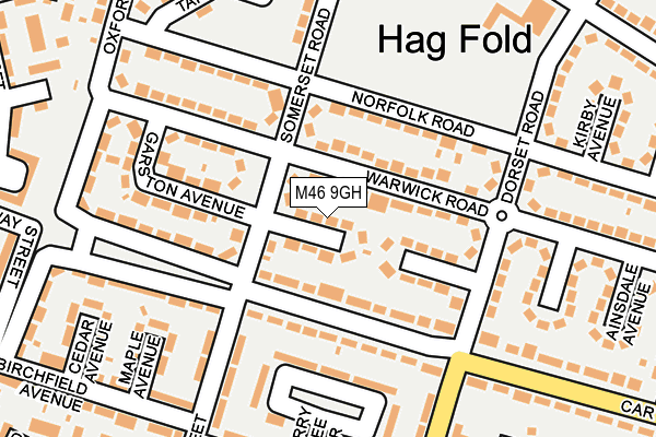 M46 9GH map - OS OpenMap – Local (Ordnance Survey)