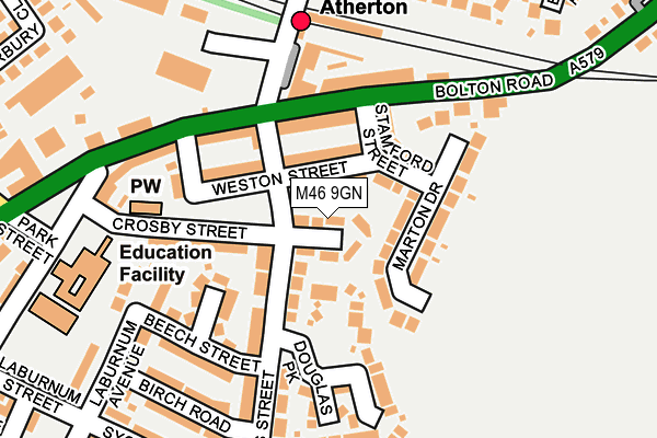 M46 9GN map - OS OpenMap – Local (Ordnance Survey)