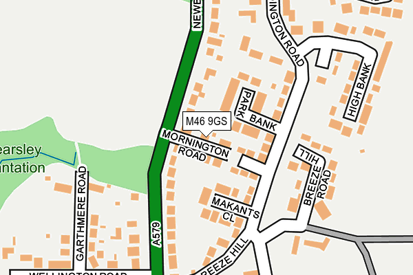 M46 9GS map - OS OpenMap – Local (Ordnance Survey)