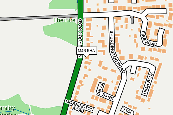 M46 9HA map - OS OpenMap – Local (Ordnance Survey)