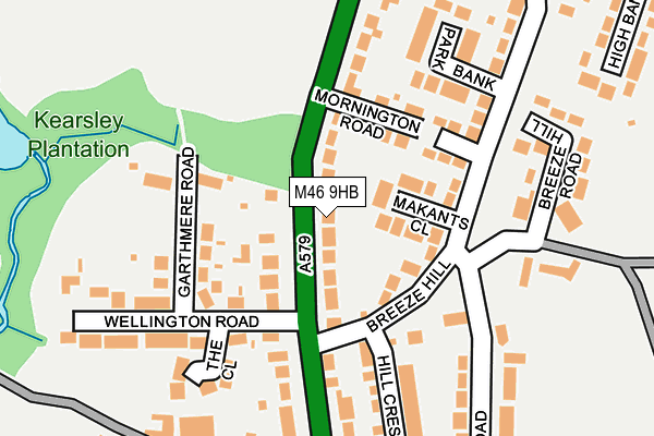 M46 9HB map - OS OpenMap – Local (Ordnance Survey)