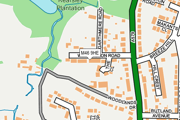 M46 9HE map - OS OpenMap – Local (Ordnance Survey)