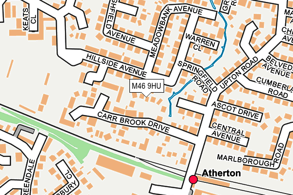 M46 9HU map - OS OpenMap – Local (Ordnance Survey)