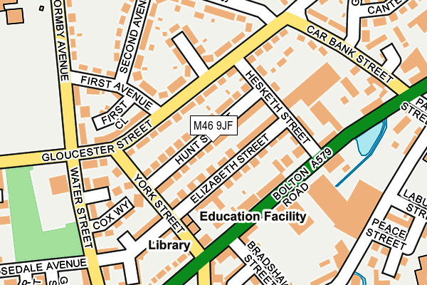 M46 9JF map - OS OpenMap – Local (Ordnance Survey)
