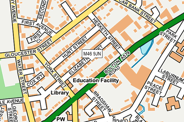 M46 9JN map - OS OpenMap – Local (Ordnance Survey)