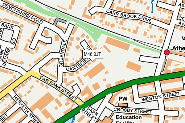 M46 9JT map - OS OpenMap – Local (Ordnance Survey)