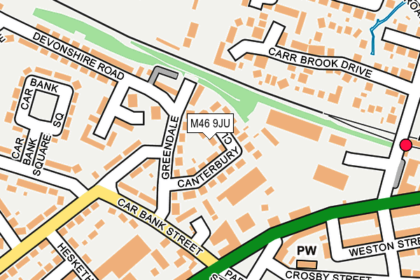 M46 9JU map - OS OpenMap – Local (Ordnance Survey)