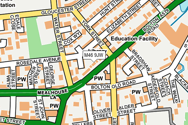 M46 9JW map - OS OpenMap – Local (Ordnance Survey)