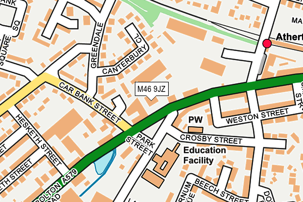 M46 9JZ map - OS OpenMap – Local (Ordnance Survey)